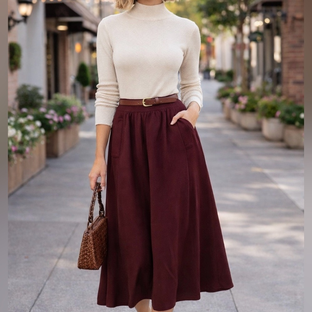 Vintage wool skirt